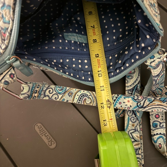 VERA BRADLEY BLUE DAISY DOT PAISLEY ICONIC HIPSTER CROSSBODY BAG - Picture 5 of 7